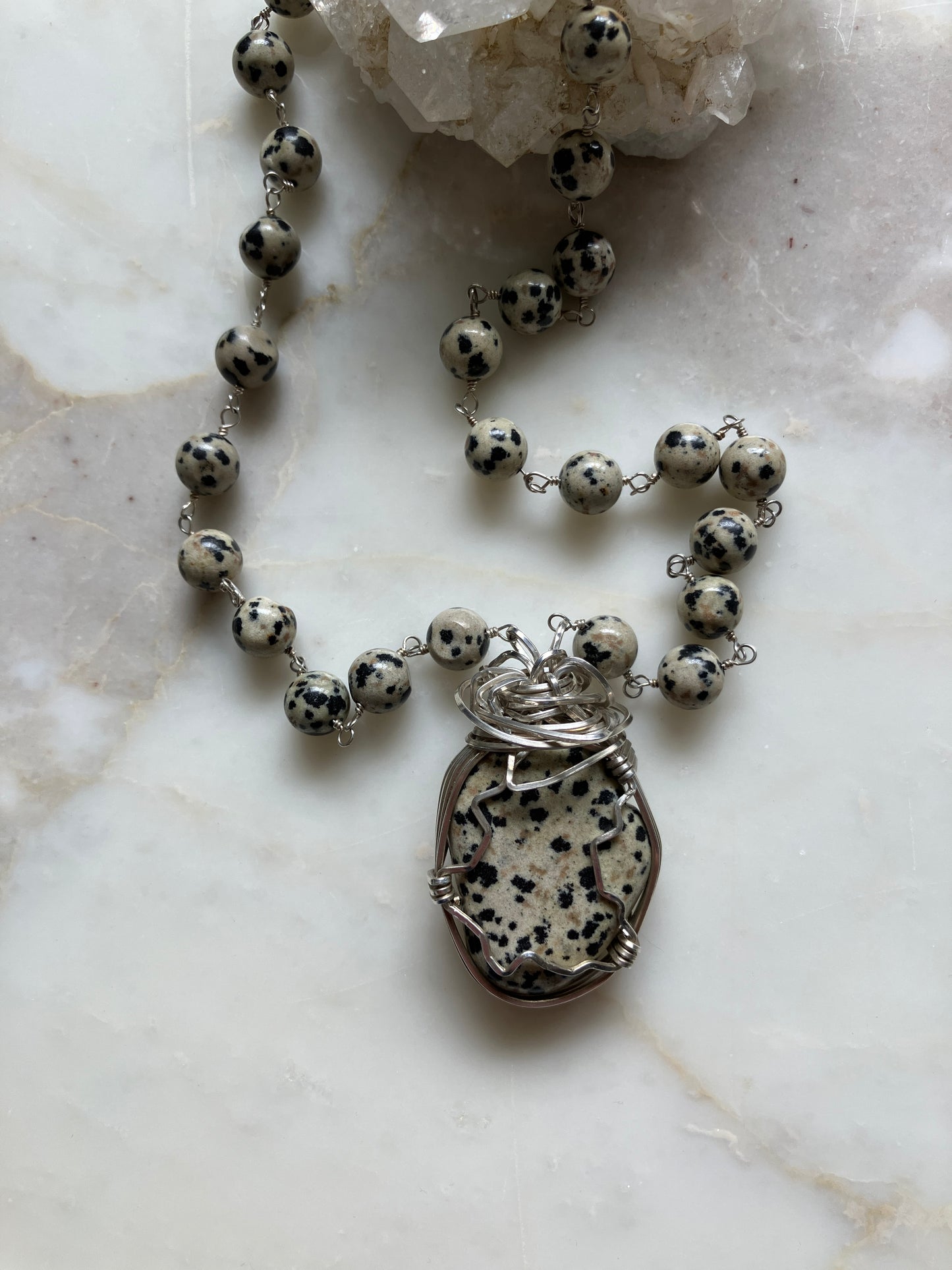 18" Dalmatian Jasper Necklace