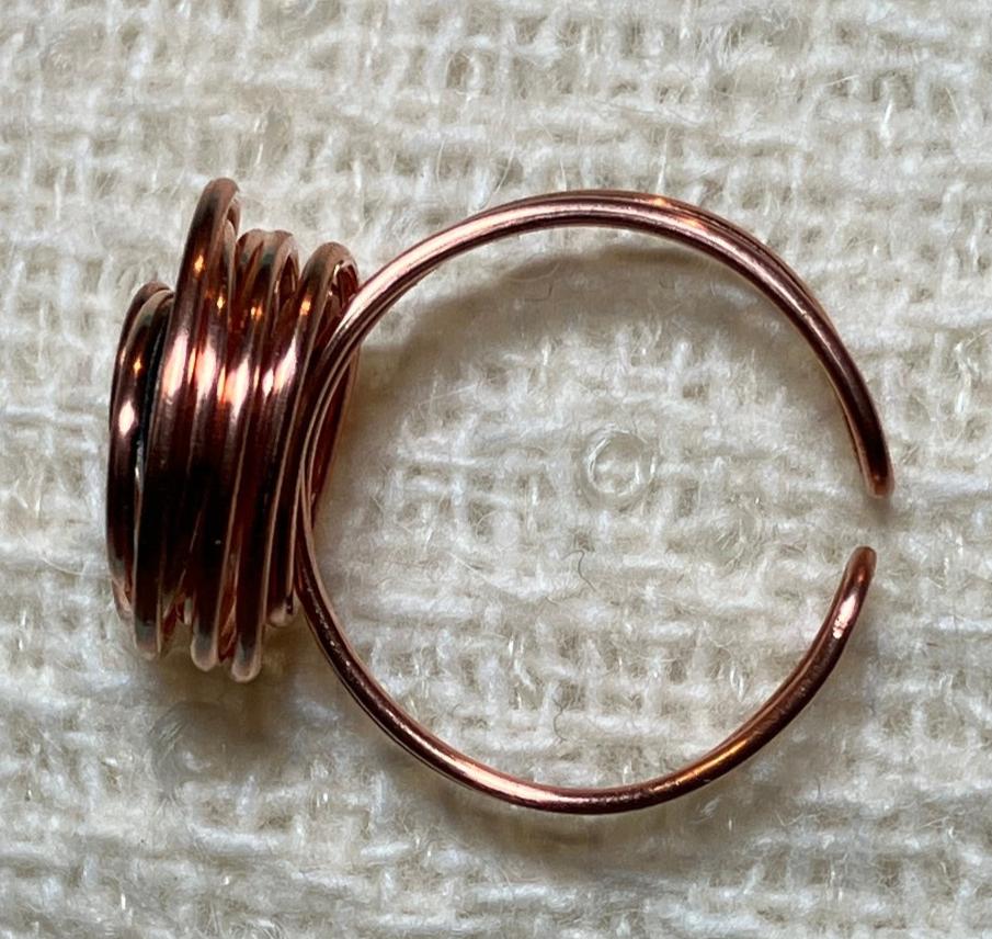 Green Glass Crystal Ring