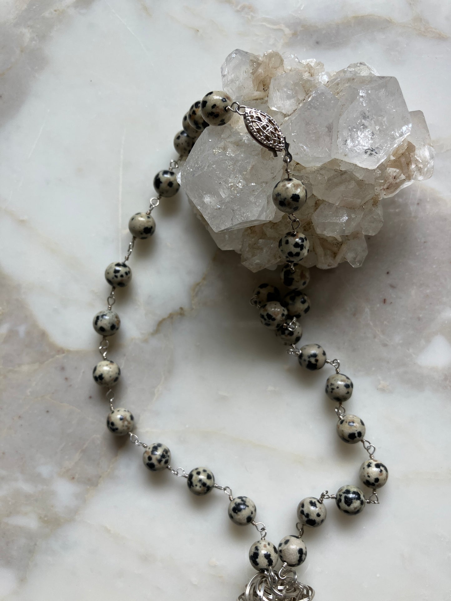 18" Dalmatian Jasper Necklace