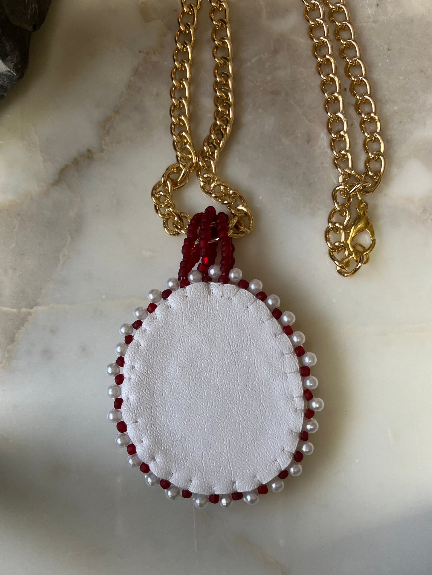 Crimson Aurora Beaded Necklace