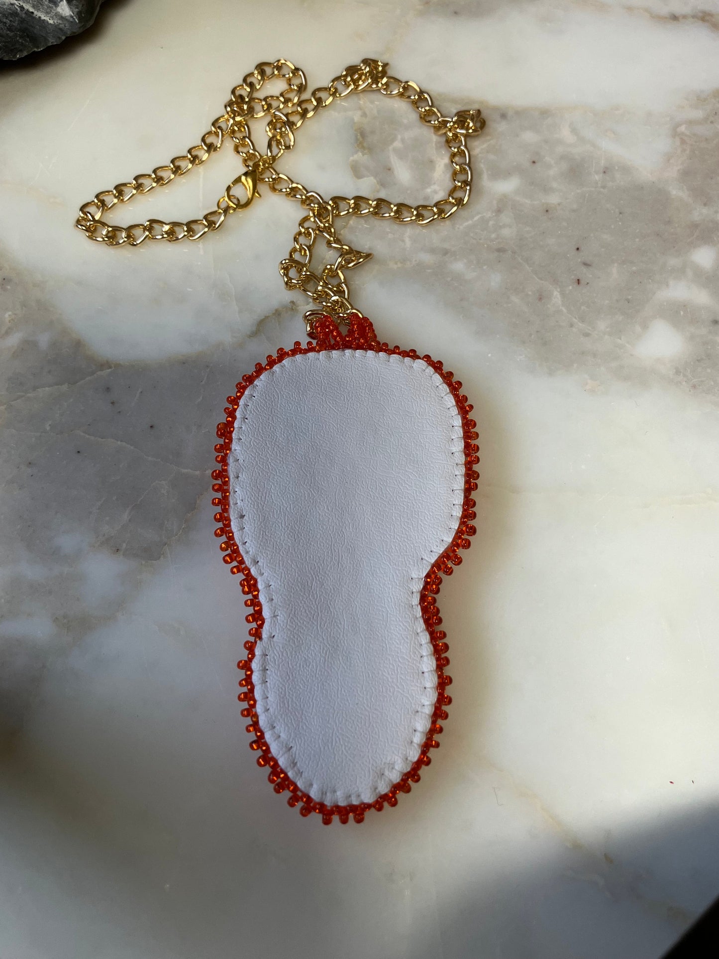 Ember Glow Beaded Necklace