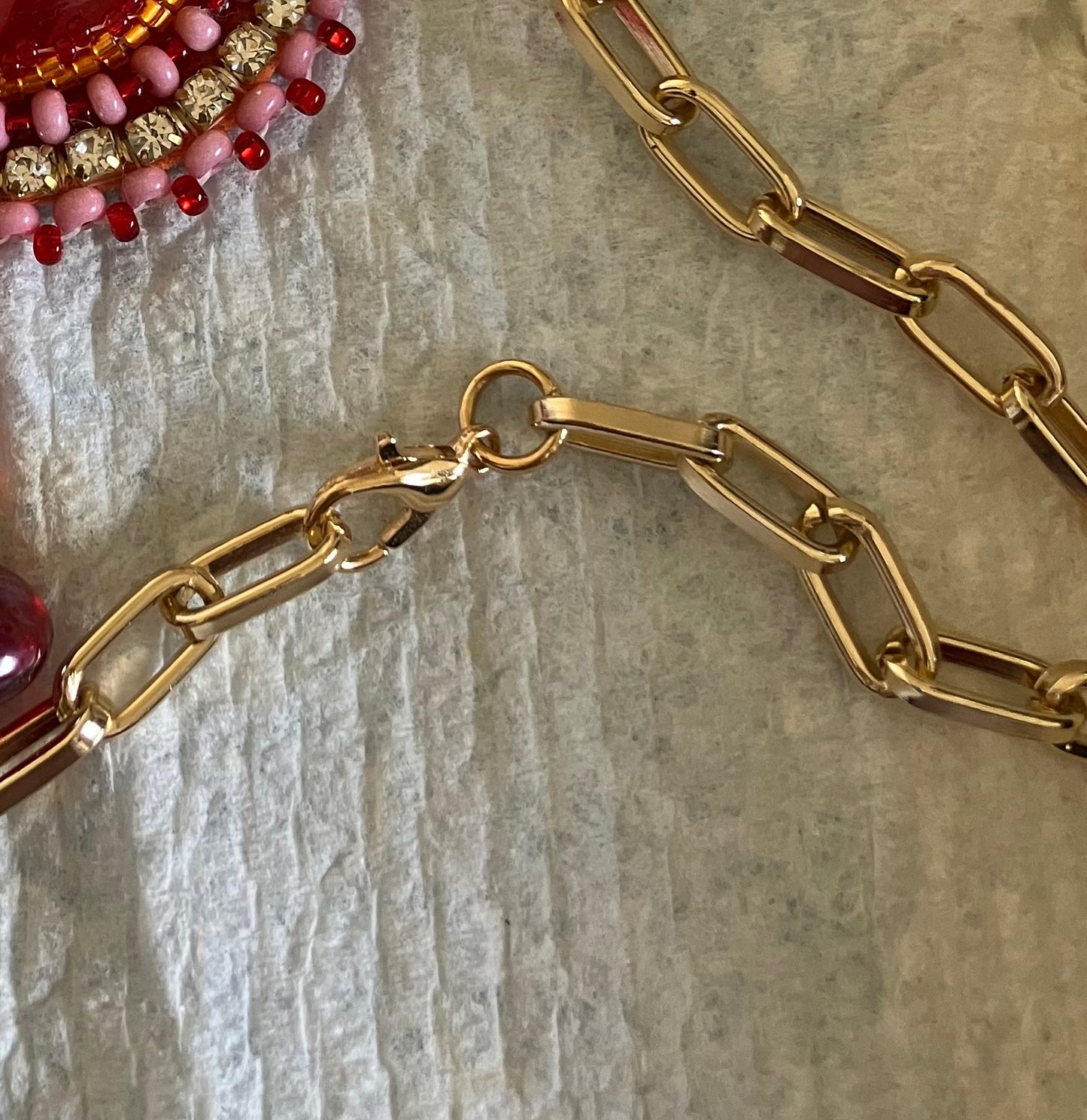 Ruby Radiance Beaded Necklace