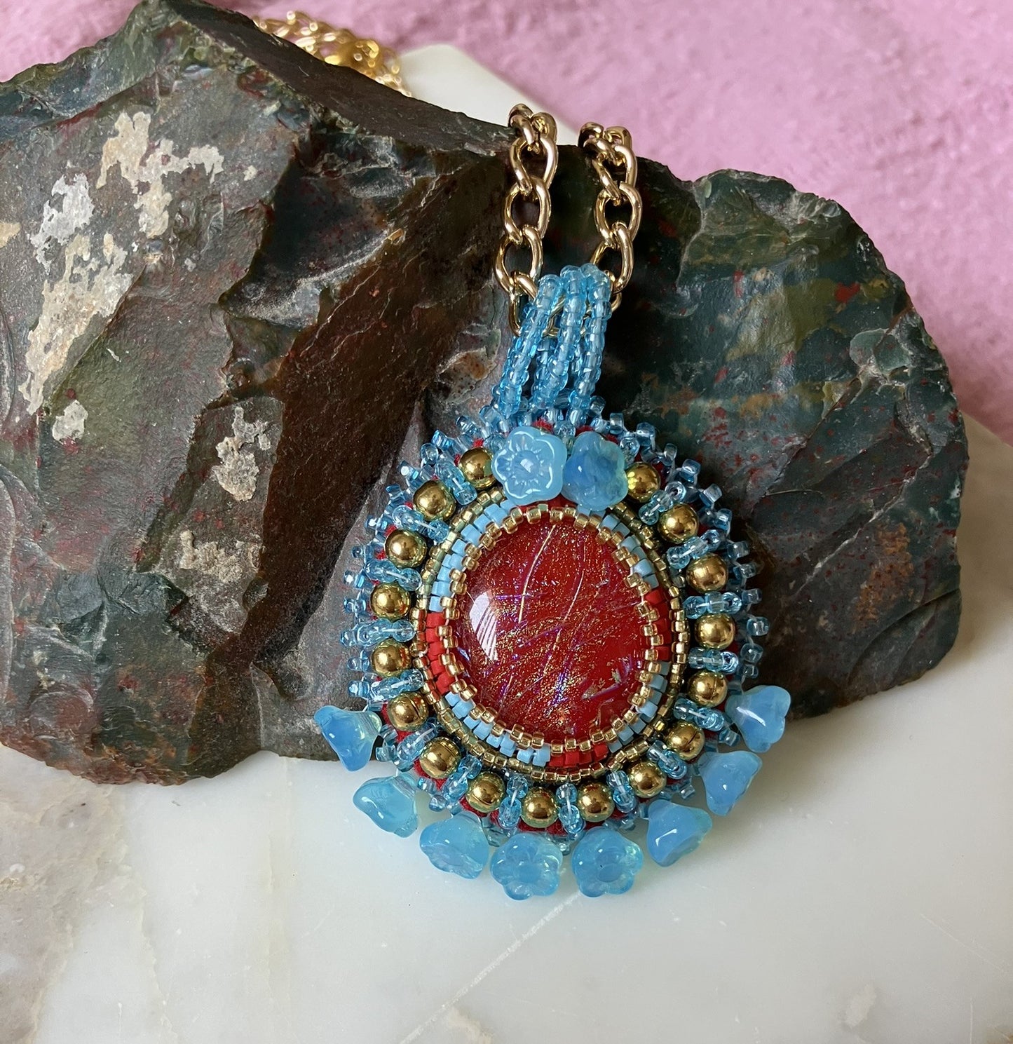 Desert Sunset Bloom Necklace