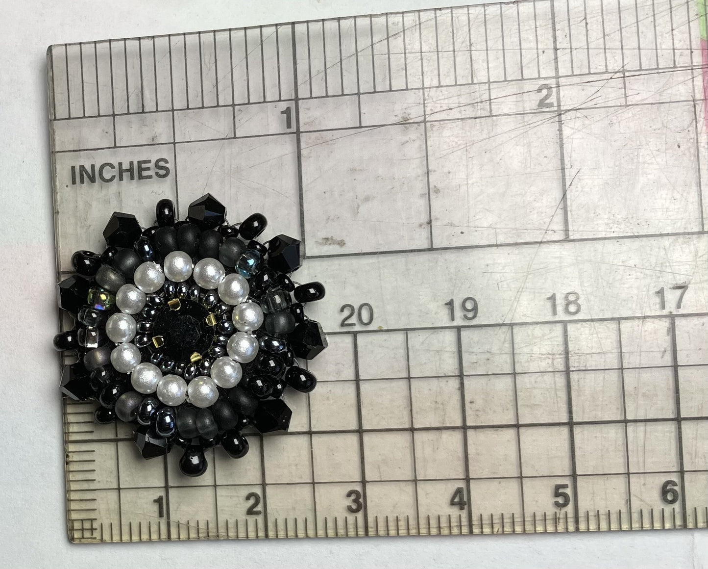 Noir Pearl Rosette Earrings