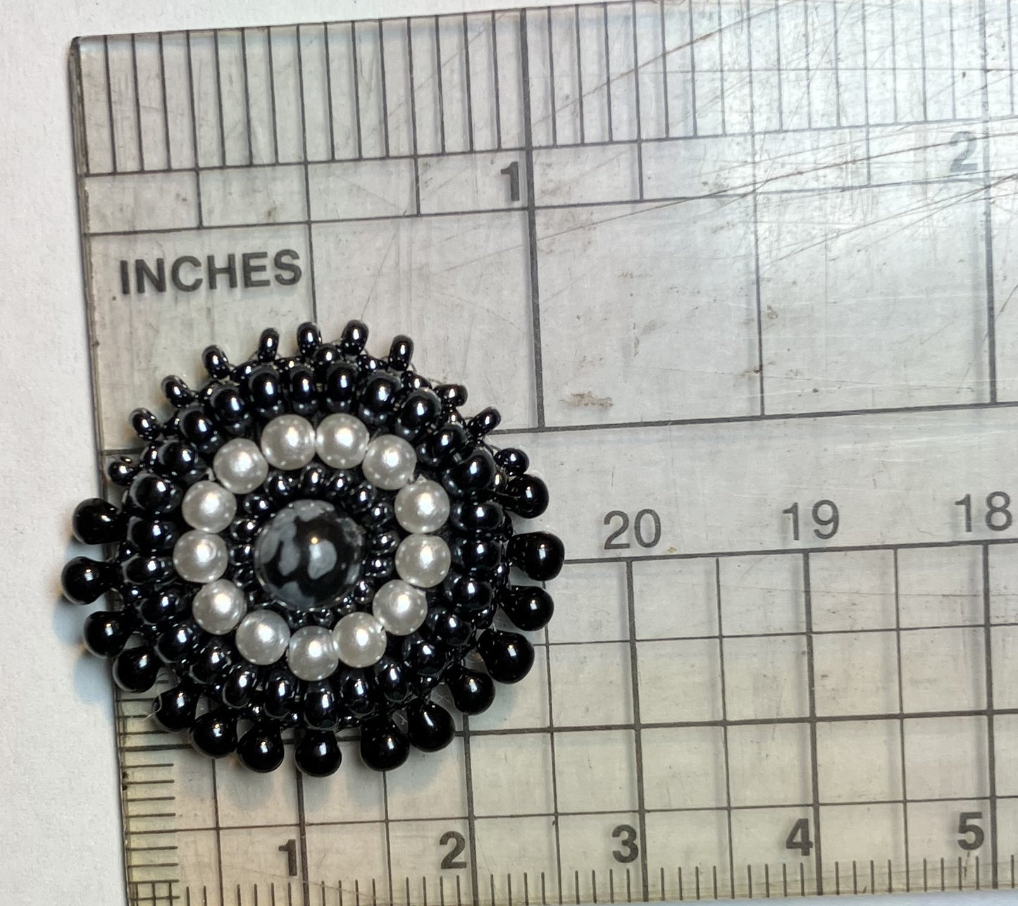 Snowfall Noir Pearl Stud Earrings