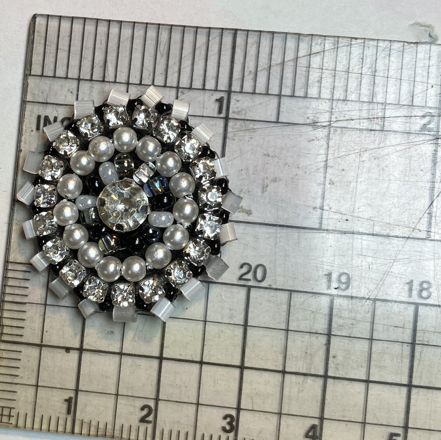 Crystal Pearl Halo Stud Earrings